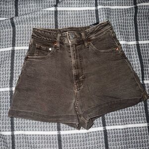 H&M Dark Brown Jean Shorts